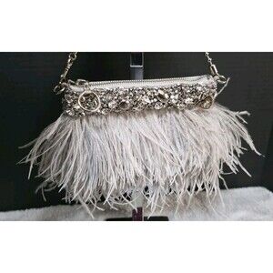 COACH POPPY OSTRICH FEATHER CLUTCH SPECIAL EDITION #18731